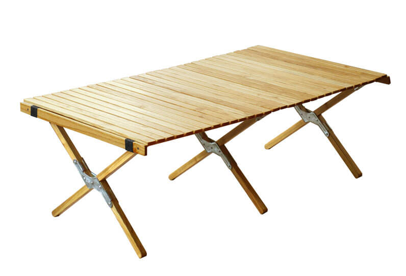 WOOD ROLL TOP TABLE