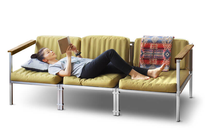 ストライプ デザイン/Striipe design OUTPUT LIFE AIR GLAMP SOFA 3P